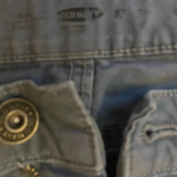 Old Navy Cotton Straight 32 Slim Lightweight Straight Leg Slate Blue Pants GUC - Picture 3 of 5